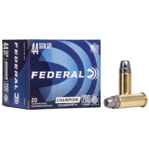 Federal Champion Handgun Ammunition .44 Spl 200 gr HP 870 fps 20-box