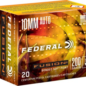 Federal Fusion Handgun Ammunition 10mm Auto 200 gr SP 20-ct