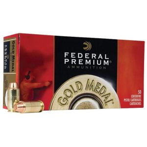 Federal Premium Gold Medal Handgun Ammunition .45 ACP 230 gr FMJ 860 fps 50-box