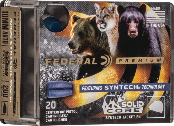 Federal Solid Core 10mm Auto 200 gr TSJ 20ct