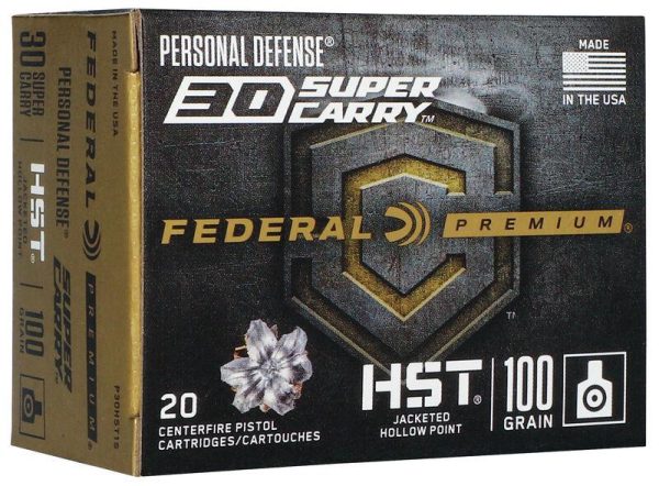 Federal Personal Defense HST .30 SC 100 gr JHP 20ct