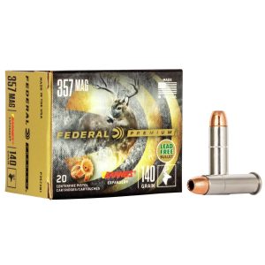 Federal Premium Vital-Shok Handgun Ammunition .357 Mag 140 gr BXP 1400 fps 20-box