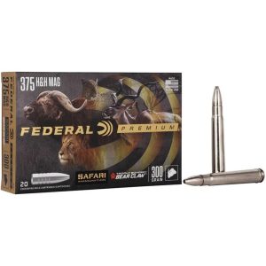 Federal Premium Cape-Shok Rifle Ammunition .375 H&H 300 gr TBBC 2400 fps - 20-ct