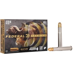 Federal Premium Cape-Shok Rifle Ammunition .470 Nitro 500 gr TBSS 2150 fps - 20-ct