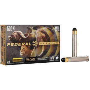 Federal Premium Cape-Shok .500 Nitro Express 3 570 gr Hydro Solid 2100 fps 20-ct