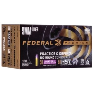 Federal Practice & Defend HST-Syntech Combo 9mm Luger 124 gr 100ct