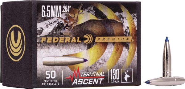 FEDERAL .264 CALIBER 135GR TERMINAL ASCENT COMP BULLET 50ct