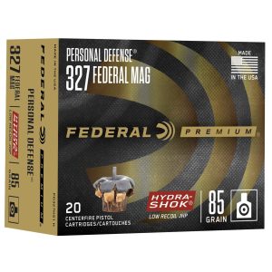Federal Premium Personal Defense .327 Mag 85 gr JHP 20ct