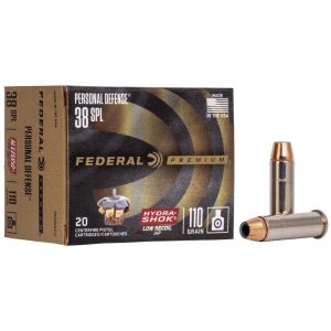 Federal Premium Personal Defense .38 Spl 110 gr JHP 20ct