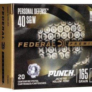 Federal Personal Defense Punch .40 S&W 165 gr JHP 20ct