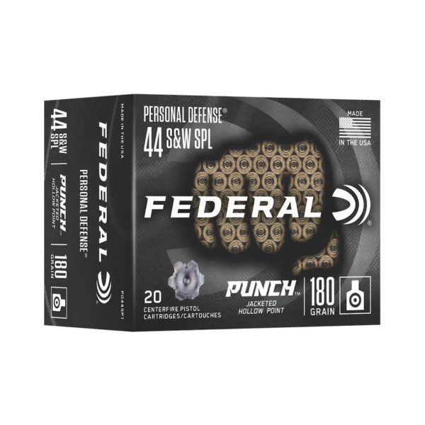 Federal Punch Handgun Ammunition .44 S&W 180 gr JHP 20-ct