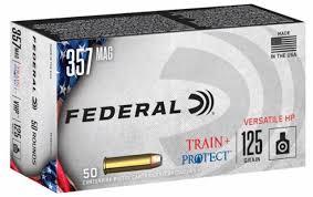 Federal Train & Protect .357 Mag 125gr JHP 50ct