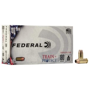 Federal Train+Protect  .40 S&W 180gr VHP 50ct
