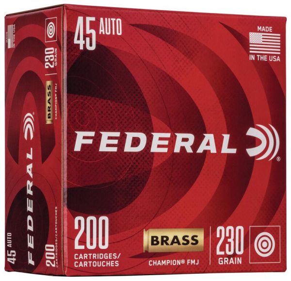 Federal Champion Training .45 ACP 230 gr FMJ 200ct