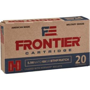 Hornady Frontier NATO Rifle Ammunition 5.56mm 68 gr BTHP-MATCH 20-ct