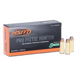 HSM Pro Pistol Hunter 10mm Auto 180gr JHP 20ct