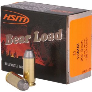HSM Bear Load Hard Cast 10mm Auto 200gr RNFP 20ct