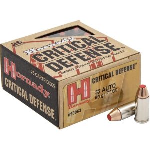 Hornady Critical Defense .32 Auto 60gr FTX 25ct