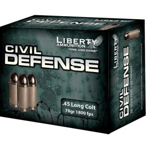 Liberty Civil Defense Handgun Ammunition .45 Colt 78 gr SCHP 1800 fps 20-ct