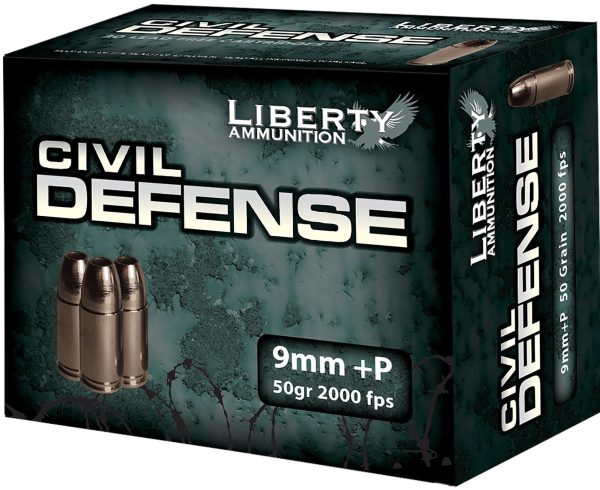 Liberty Civil Defense 9mm (+P) 50gr SCHP 20ct