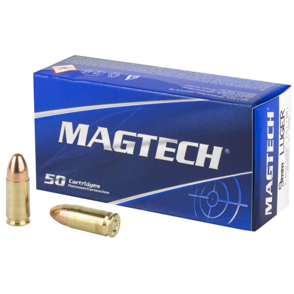 Magtech Handgun Ammunition 9mm Luger(+P+) 115gr JHP 1330 fps 50-ct