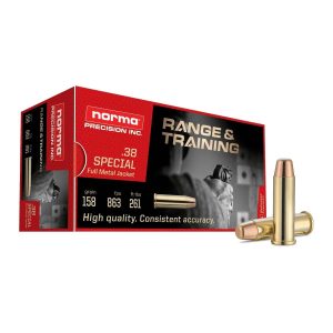 Norma Range & Training .38 Spl 158gr FMJ 50ct