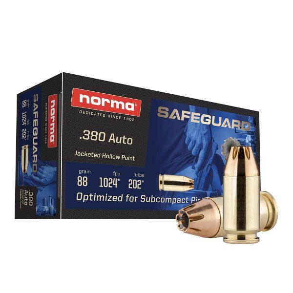 Norma Safeguard .380 Auto 88gr JHP 50ct
