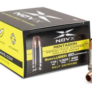 NovX Pentagon 9mm Luger 115gr CHP 20ct