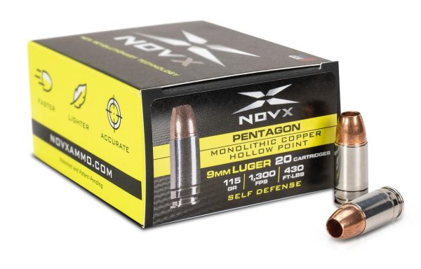 NovX Pentagon 9mm Luger 115gr CHP 20ct