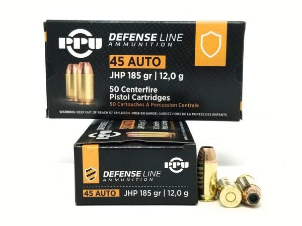 PPU Defense .45 Acp 185 gr JHP 50ct