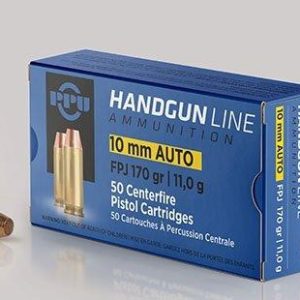 PPU Handgun Ammunition 10mm Auto 170 gr FPJ 1115 fps 50-ct