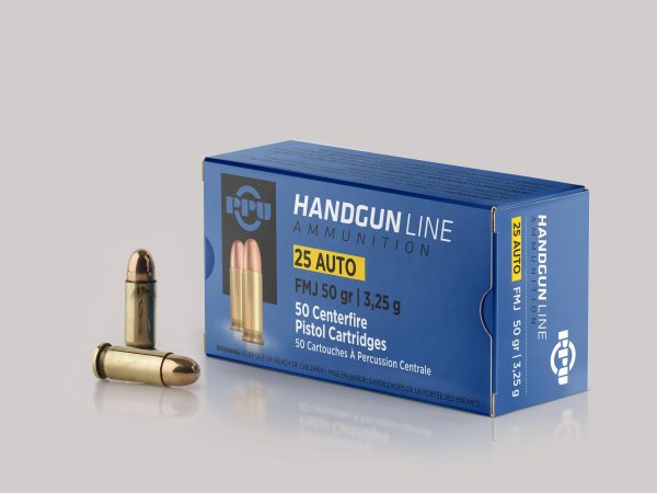 PPU .25 ACP 50 gr FMJ 50ct
