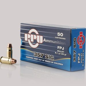 PPU Handgun Ammunition  .357 SIG 125gr FPJ 1542 fps 50-ct
