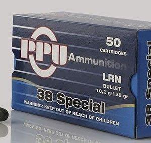 PPU .38 Spl 158 gr LRN 50ct