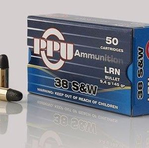 PPU .38 S&W 145 gr LRN 50ct