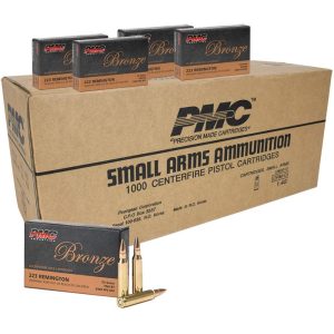 PMC Bronze Rifle Ammunition .223 Rem 55 gr FMJ 2900 fps 1000-ct