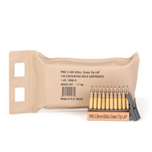 PMC X-Tac Battle Pack Rifle Ammunition 5.56mm 62 gr Green Tip 2920 fps 120-ct