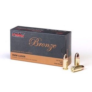 PMC Bronze 9mm Luger 115 gr FMJ 50ct
