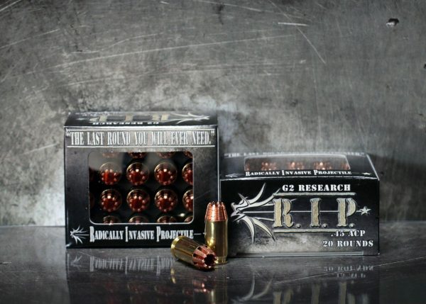 G2 Research R.I.P. .45 ACP 162 gr HP 20CT