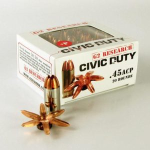 G2 Research Civic Duty .45 ACP CHP 20ct
