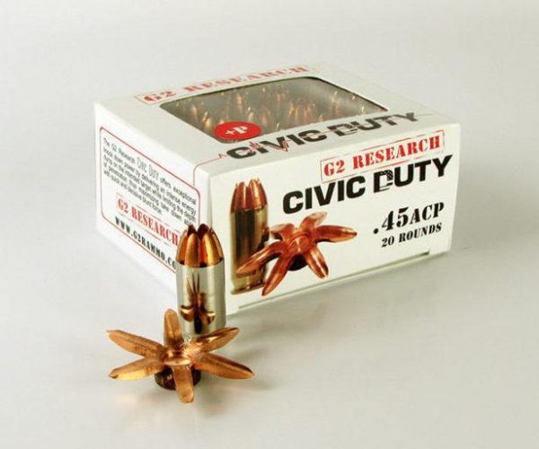 G2 Research Civic Duty .45 ACP CHP 20ct