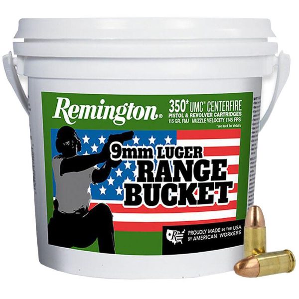 Remington UMC "Range Bucket" 9mm Luger 115 gr MC 350ct