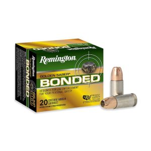 Remington Golden Saber Bonded 9mm Luger +P 124 gr JHP 20ct