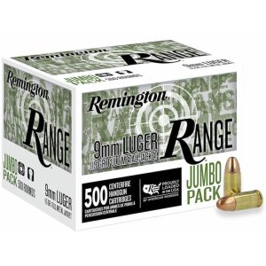 Remington Range 9mm Luger 115 gr FMJ 500ct