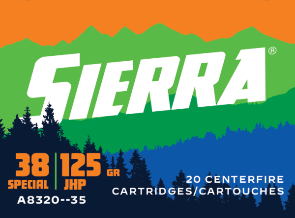 Sierra Sports Master .38 Spl 125gr JHP 20ct