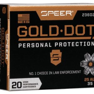 Speer Gold Dot .25 ACP 35 gr HP 20ct