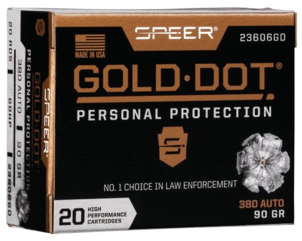 Speer Gold Dot .380 ACP 90 gr HP 20ct