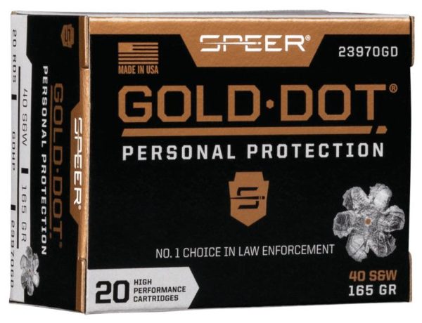 Speer Gold Dot .40 S&W 165 gr HP 20ct