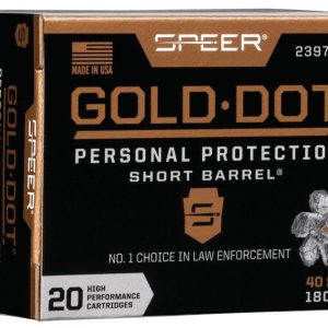Speer Gold Dot Short Barrel .40 S&W 180 gr HP 20ct