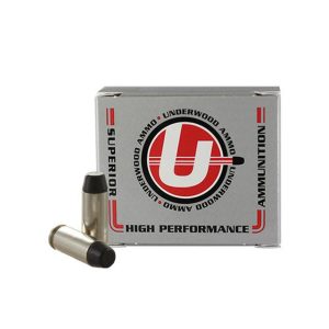 Underwood Ammo Hard Cast Flat Nose Handgun Ammunition 10mm Auto 200gr FN 1250 fps 20-ct